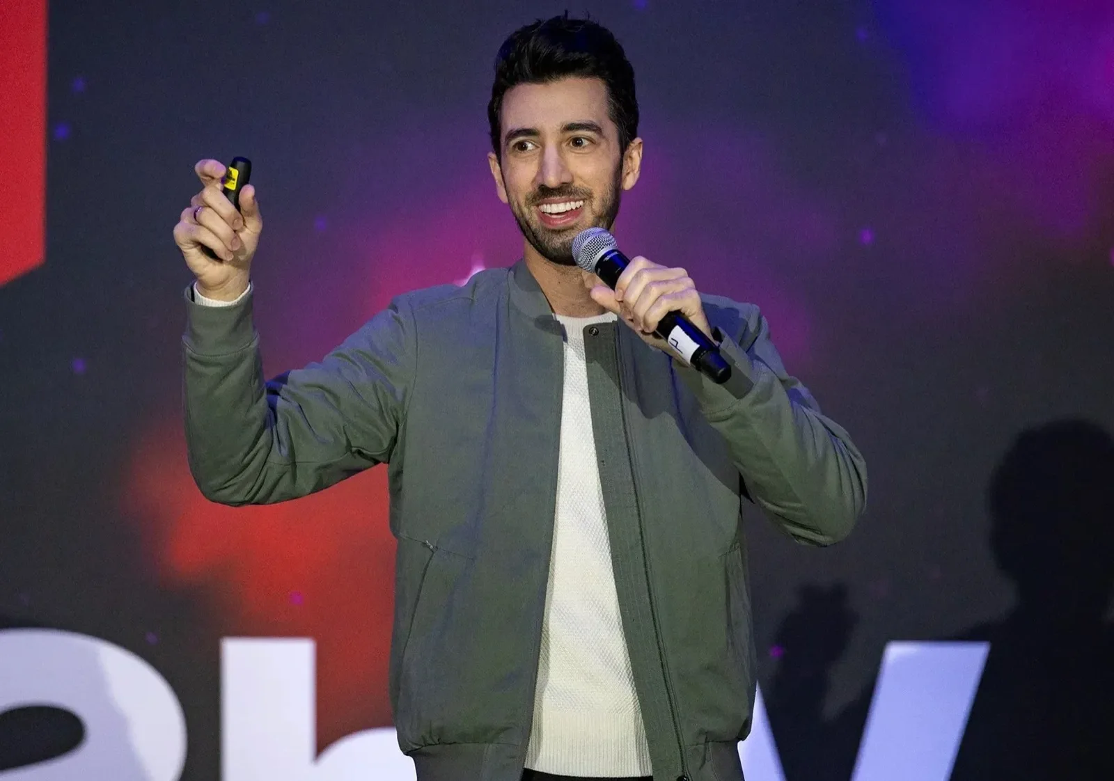Jon Youshaei on stage